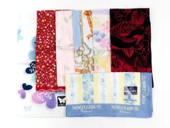 エル/ハナエモリ他 ハンカチ ブランド 未使用 7点セット まとめて 大量 レディース ELLE etc. 【中古】