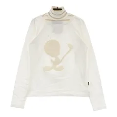 サイズ：M CALLAWAY キャロウェイ ×Tweety ニット切替 タートルネック 長袖Tシャツ  ホワイト系 [240101357938]# ゴルフウェア レディース ストスト