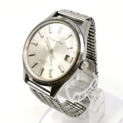 CITIZEN Homer Date Para Water 40M シチズンホーマーデイト パラウォーター 17石 手巻き　81301-SA文字盤シルバー　メンズ腕時計　稼働品　風防小キズあり　管理番号KKVHAKO82