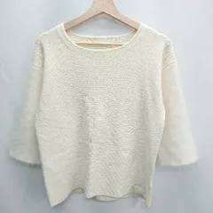◇ ⊇ GALLARDAGALANTE ガリャルダガランテ ファー 長袖 ニット サイズF アイボリー レディース E  【1501160049834】