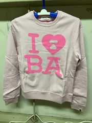 BAPE エイプ　レディースS スウェット　星　スター　総柄　トレーナー　ピンク ピンク系 A BATHING APE(アベイシングエイプ) トップス