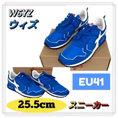 未使用 W6YZ ウィズ スニーカー 靴 シューズ ブルー 25.5cm