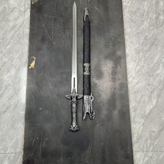 『封魔宝剣』高性能マンガン鋼製｜全長 104cm 刃幅 3.8cm 合金柄 × 皮革鞘  レプリカ　COSPLAY 装飾用”“非実戦 美術刀 刀装具 模擬刀 居合刀 日本刀 模造刀 鑑賞用 武具