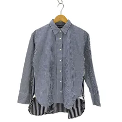 ユニクロプラスジェイ UNIQLO+J スーピマコットンオーバーサイズストライプシャツ レディース JPN：M 