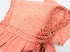 【一輝堂】【着物】和装小物　帯締め帯揚げセット　帯締　帯揚　振袖用　総絞り　金糸　撚房　丸組　25w05-5976