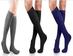 I811 着圧ソックス　着圧　ハイソックス　3足組　男女兼用　22㎝〜27㎝