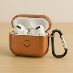 ハードタイプAirPodsケース 光沢ローズゴールド