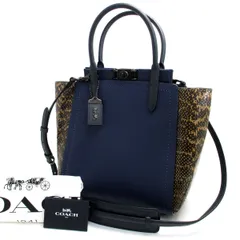 【美品】COACHトループ 2wa y バッグ バイカラー 白黒 ターンロック COACH 新作セール コーチ バッグ トートバッグ ショルダーバッグ