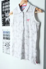 W （ S ） ブランドヴィンテージ 半袖 カラー Tシャツ マスターバニー ゴルフ ノースリーブ- 13CDD