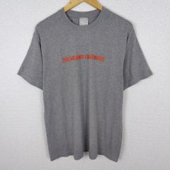 90s グラフィックt エアマックス　NIKE ナイキ Tシャツ 半袖 クルーネック フロントロゴ グレー XLサイズ メンズ 古着 スポーツMIX