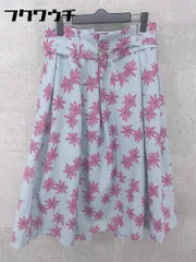 ◇ REDYAZEL レディアゼル 花柄 ロング フレア スカート サイズM ブルー レッド レディース 【中古】 【1002801414450】