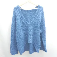 ◇ ⊇ Re:EDIT　リエディ 長袖 ニット サイズM ブルー レディース E  【1502180043499】