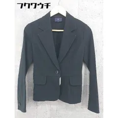 ◇ 4℃ ヨンドシー シングル 1B 長袖 テーラードジャケット サイズ38 ブラック レディース 【1002801938703】のサムネイル
