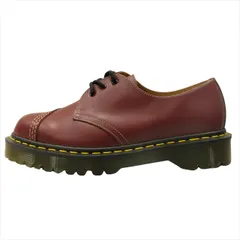 21ss ドクターマーチン × コムデギャルソン オムドゥ DR.MARTENS × COMME des GARCONS HOMME DEUX 1461 TOE GUARD CDG ブーツ レザー シューズ 靴 3ホール UK8 27cm チェリーレッド◆３