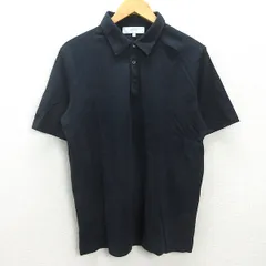 G■アーバンリサーチ/URBAN RESEARCH ROSSO 半袖ポロシャツ/コットン【XL】紺/men's/71【中古】■