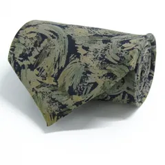 コムサデモードメン ブランド ネクタイ 総柄 パネル柄 シルク 日本製 PO メンズ ネイビー COMME CA DU MODE 【中古】