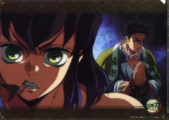 【中古】クリアファイル 嘴平伊之助＆悲鳴嶼行冥 名場面レイヤードA4クリアファイル 「鬼滅の刃 柱稽古編×ufotable DINING 第三期」 お楽しみくじ景品