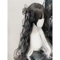 【インスタ推奨】Gangster Inn 製 地雷系ヘアピン 水色パステル ツインテール用 サブカルファッション コスプレ ギャル系