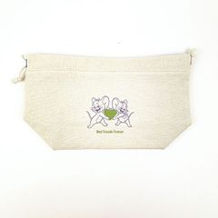 톰과 제리 생일 건착 파우치 (퍼플) 점심 톰 제리