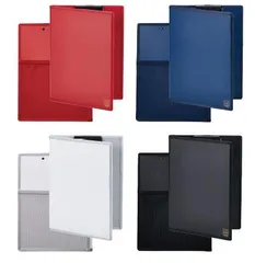 キングジム クリップボード オールイン カバー付き A4 短辺とじ 二つ折り 5995 4冊セット