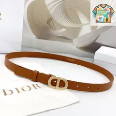 【極美品】Christian Dior ベルト　ロゴ　シルバー金具　レザー　白 極美品】Christian Dior ベルト ロゴ シルバー金具 レザー 白