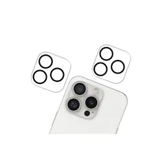 KPNS iPhone 16 Pro カメラフィルム iPhone 16 Pro Max カメラ保護 フィルム【2枚セット】 日本素材製 強化ガラス アイフォン16プロ / アイフォン16プロマックス レンズカバー 保護フィルム 0