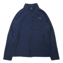 THE NORTH FACE ソフトシェルジャケット L ネイビー ポリエステル ワンポイントロゴ刺繍 US規格 ヨルダン製