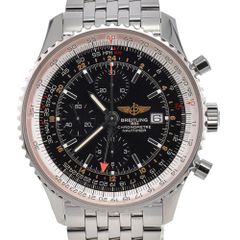 値下 ブライトリング BREITLING A24322 ナビタイマー ワールド クロノグラフ デイト GMT 自動巻き メンズ D#139178