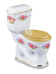ミニチュア 【ロイターミニチュア】　トイレット　ドレスデンローズ　RP1770-1 ドールハウス用