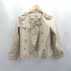 ◇ ⊇ ナチュラルビューティーベーシック シンプル 長袖 ジャケット サイズM ベージュ系 レディース E  【1505290001465】