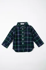 Tappet/ビエラチェックボタンダウンシャツ 新品子供服90 キッズ 女の子 男の子のサムネイル