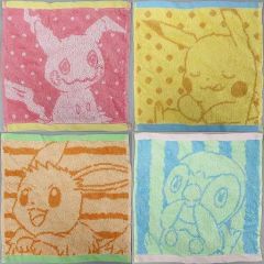[중고] 잡화 전 4종 세트 자가드 핸드 타월 [이치반 복권 Pokemon Mimikkyu's Cafe Time] G상