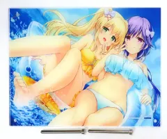【中古】アクリルスタンド・アクリルパネル 紬ヴェンダース＆水織静久 2022ver. A4アクリルパネル 「Summer Pockets REFLECTION BLUE」 VA購買部出張所2022-summer-グッズ