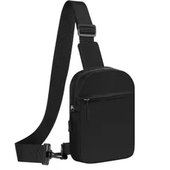 [MoKo] ボディバッグ ショルダーバッグ 大容量 肩掛けバッグ クロスボディ 斜めがけバッグ ワンショルダーバッグ ナイロン製 軽量 無地シンプル 通勤/通学/散歩/アウトドア