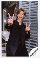 【中古】生写真(ジャニーズ) Hey! Say! JUMP/中島裕翔/上半身・衣装黒・両手ピース/「White Love」PV＆ジャケ写撮影オフショット/公式生写真