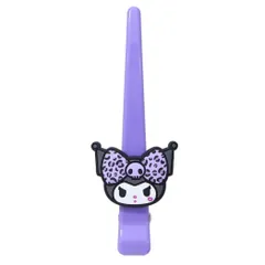 【メール便】クロミ ヘアアクセ マスコットロングヘアクリップ ギャルアート パープル サンリオ カミオジャパン 前髪クリップ キャラクター グッズ 