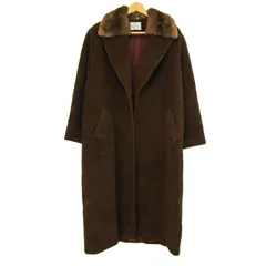 サムローン チェスターコート ロングコート アウター フランス製 レディース ﾌﾘｰサイズ ダークブラウン Sam Rone 【中古】