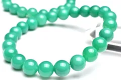 高発色◇南アフリカ産 グリーンアゲート　10mm　ブレスレット 1個売り パワーストーン 天然石 _BG5572-10