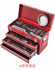 KTC 【未使用品】京都機械工具 ツールセット 工具セット チェストタイプ チェスト 3段3引出しトップカバーロック機構  SK4600X