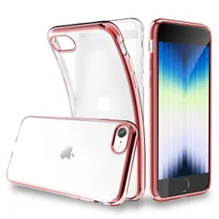 新品 ORANGA iPhone SE 用 ケース 第３世代 iPhone se2 用 iPhone8 用ケース 半透明 マット感 2022新モデル 耐衝撃 薄型 ドイツバイエル製TPU素材 黄ばみなし メッキ枠 ソフト 指紋防止 レンズ保護 アイフォンSE