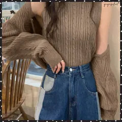 ニットカーディガン タンクトップ セットレディース ケーブル編み ニットアンサンブル 韓国 ボレロカーデ プチハイネック ニットタンク おしゃれ2点セット 秋冬ニットトップス無地 着やせニット30代 長袖 カーディガン