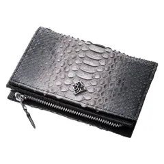 グレーパイソンミディアムウォレット  アルテミスクラシック　レザーブランド