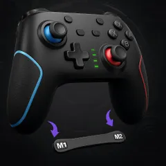 Switch コントローラー 背面ボタン付き スイッチ コントローラー プログラム機能 LDMK switch プロコン ワイヤレス Bluetooth 接続 6軸ジャイロセンサー TURBO連射 4階段HD振動 本体スリープ解除