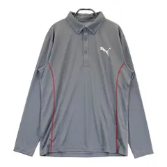 サイズ：XL PUMA GOLF プーマゴルフ  長袖ポロシャツ  グレー系 [240101348618]# ゴルフウェア メンズ ストスト