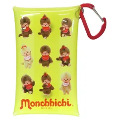 【メール便】モンチッチ ミニポーチ マルチクリアケース Sサイズ 総柄 バンダイ 小物入れ キャラクター グッズ 