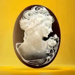【かわいい⭐️カメオ】 カメオのみの出品です    約29×38mm （AYA）