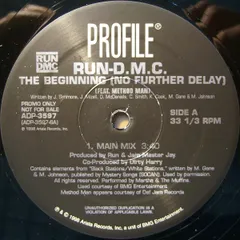 米12” Run-DMC, Method Man The Beginning (No Further Delay) ADP3597 Profile Records /00250