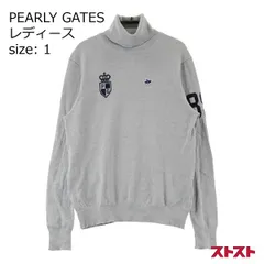 PEARLY GATES パーリーゲイツ タートルネック長袖Tシャツ グレー系 1 [240001712155]#