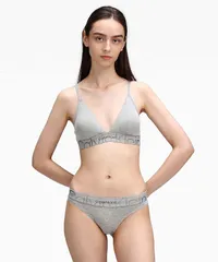 Calvin Klein カルバンクライン　三角ブラ&ショーツ /上下セット  灰色　Mサイズ