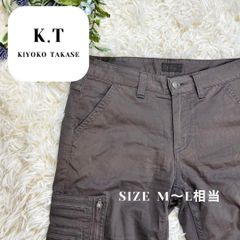 K.T コムサデモードジーンズ 11号 ML ダークグレー カーゴパンツ